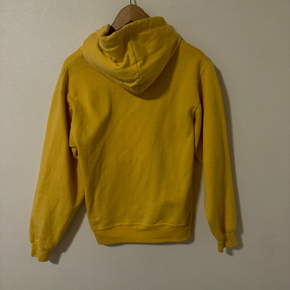 Disneyland Resort Retro Rainbow Logo Graphic Yellow Hoodie Disney Parks-Small - Picture 2 of 7